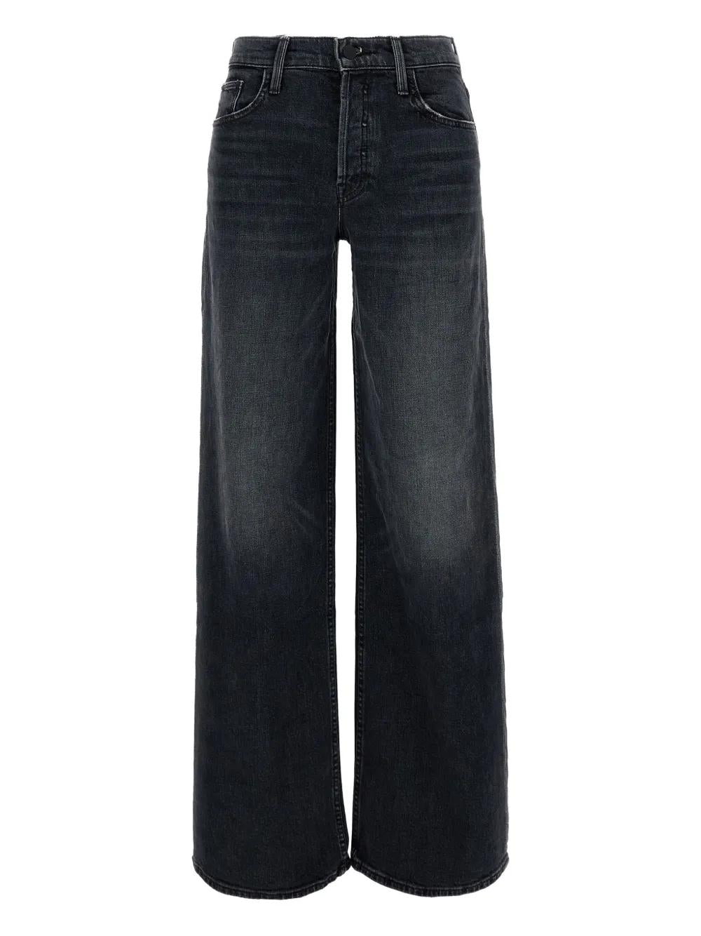 MOTHER High Waisted Wide-Leg Denim Pants