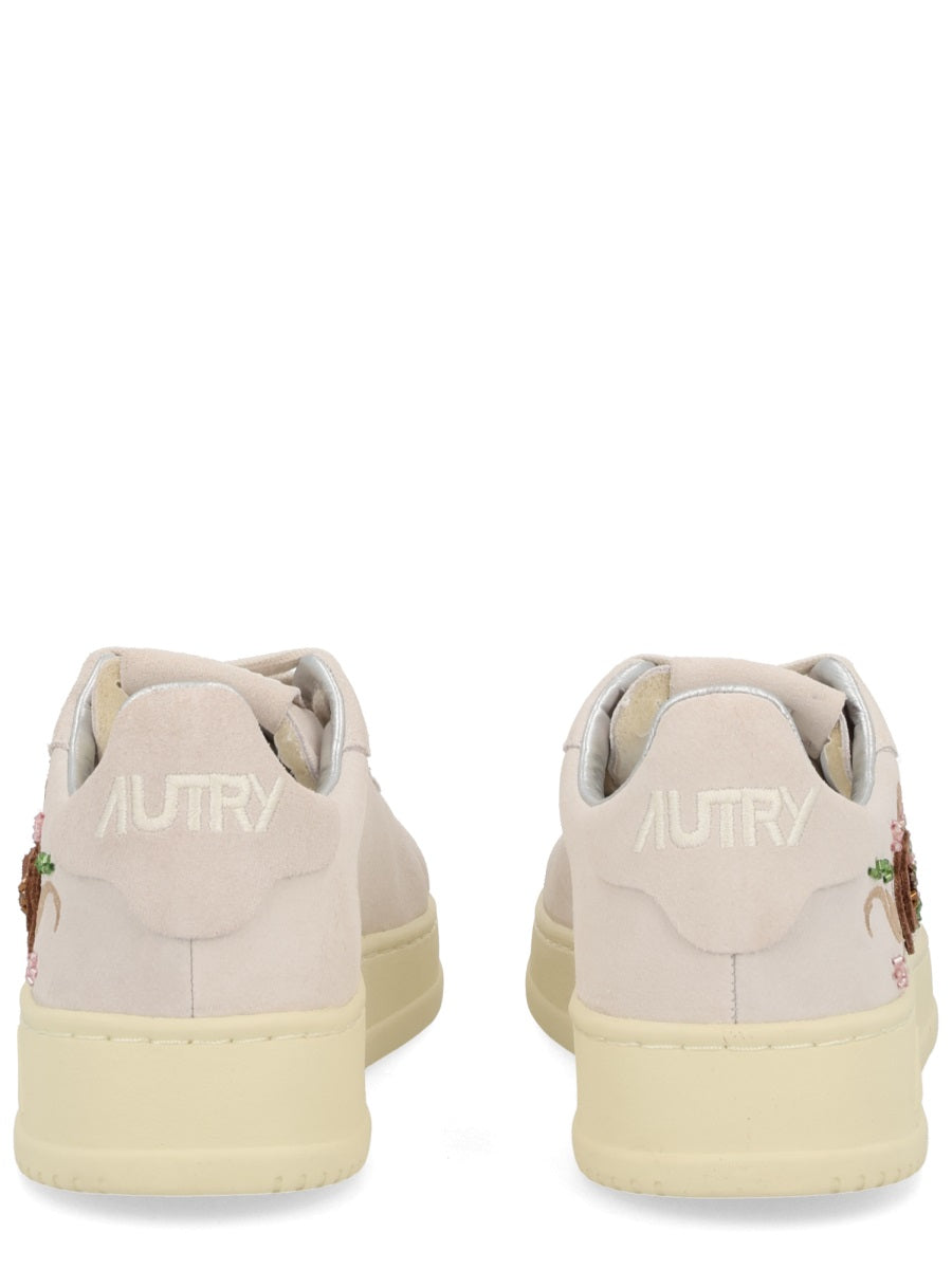 AUTRY Mini Suede Sneakers with Bead Embroidery