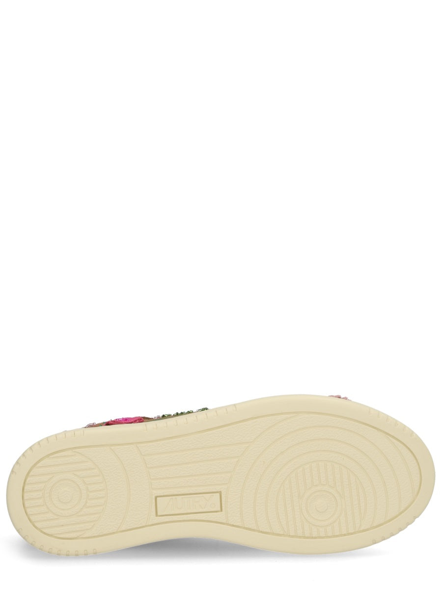 AUTRY Classic Suede Sneakers with Bead Embroidery
