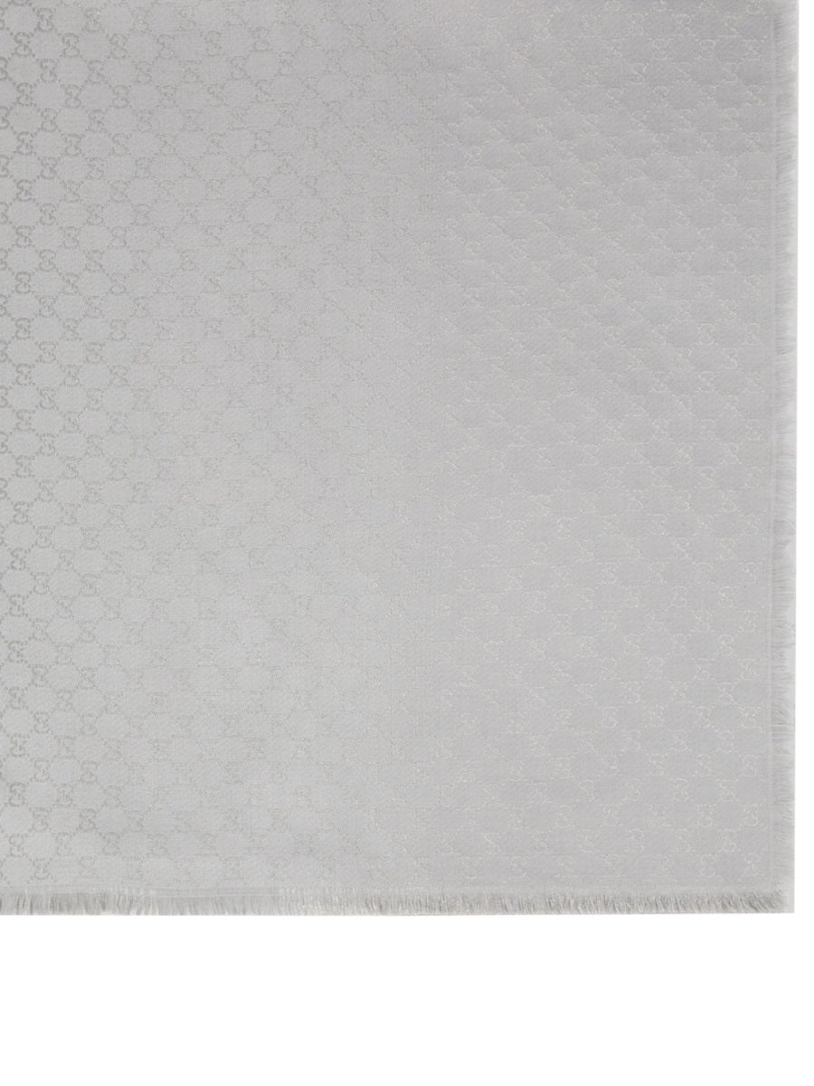 GUCCI Wool and Cotton Blend Scarf