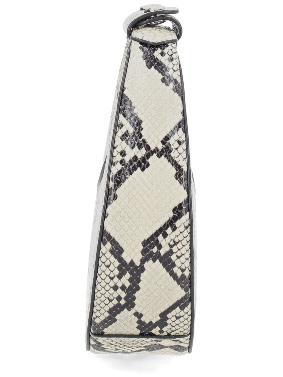 STAUD Mini Animalier Cow Leather Handbag