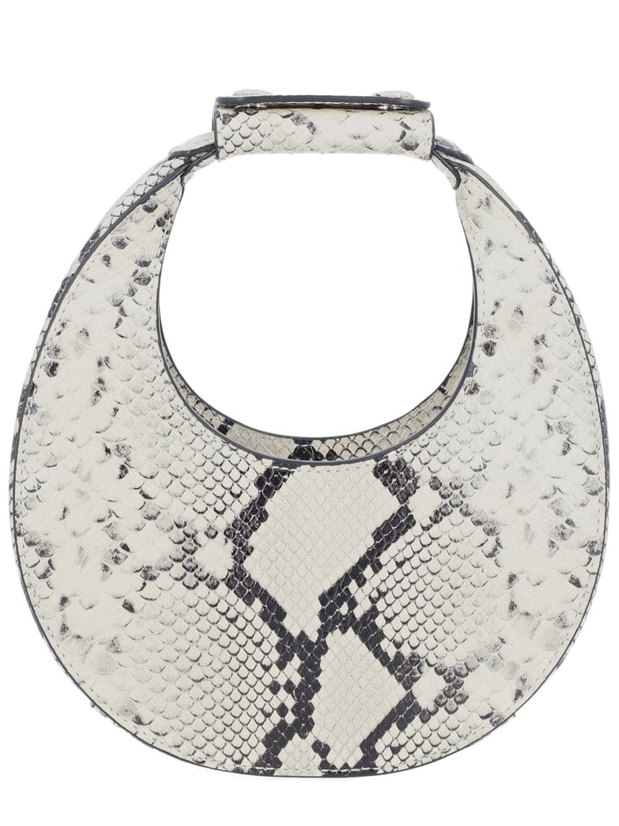 STAUD Mini Animalier Cow Leather Handbag