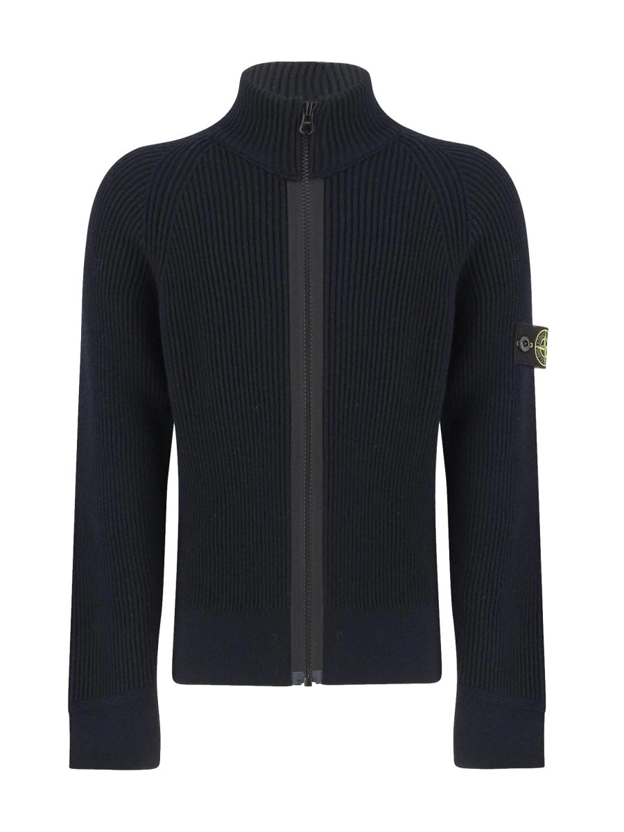 STONE ISLAND Unisex Mini Virgin Wool Sweater for Kids