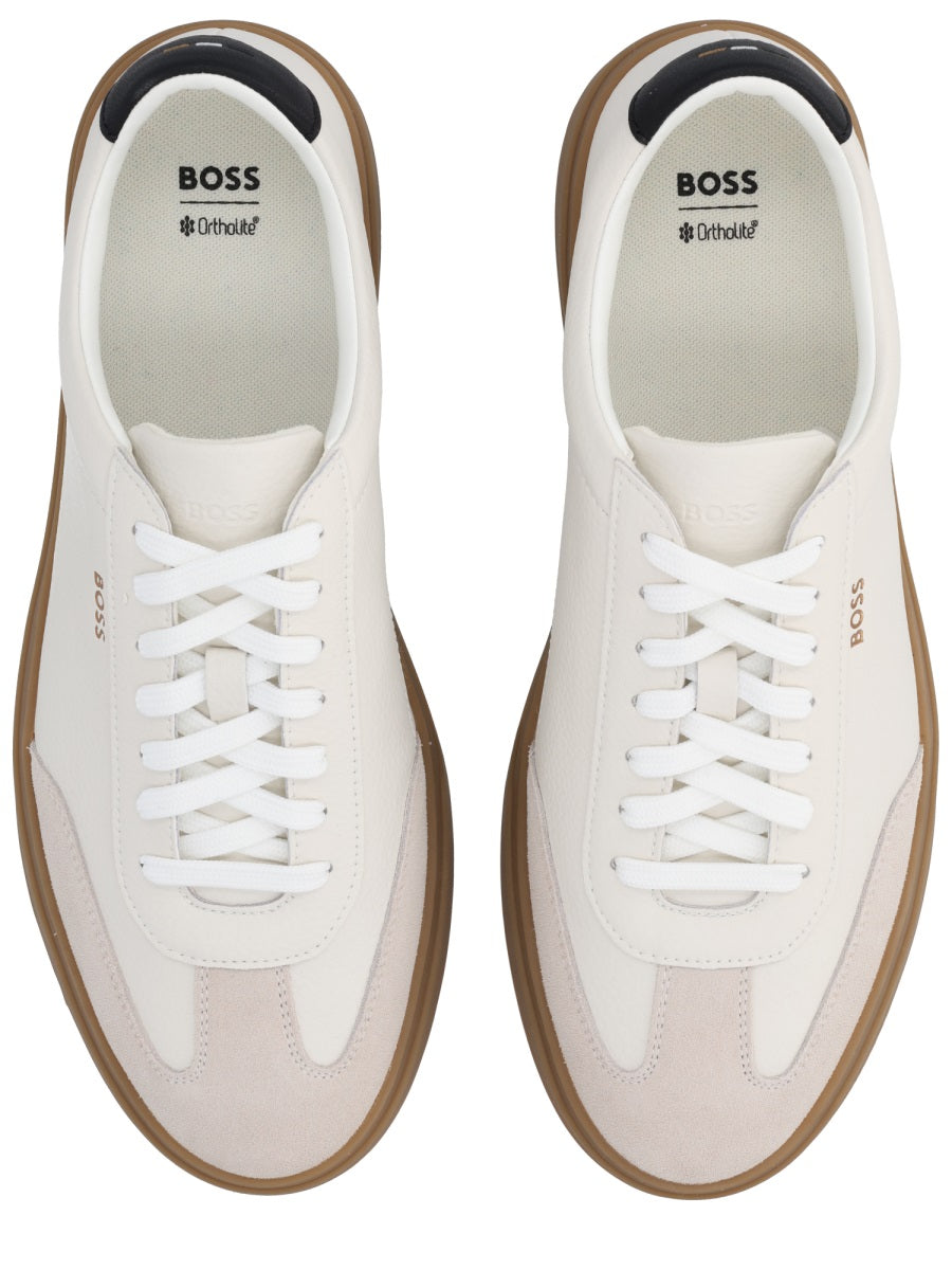 BOSS Men's Premium Leather Sneakers