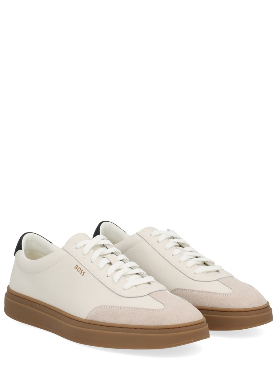 BOSS Men's Premium Leather Sneakers