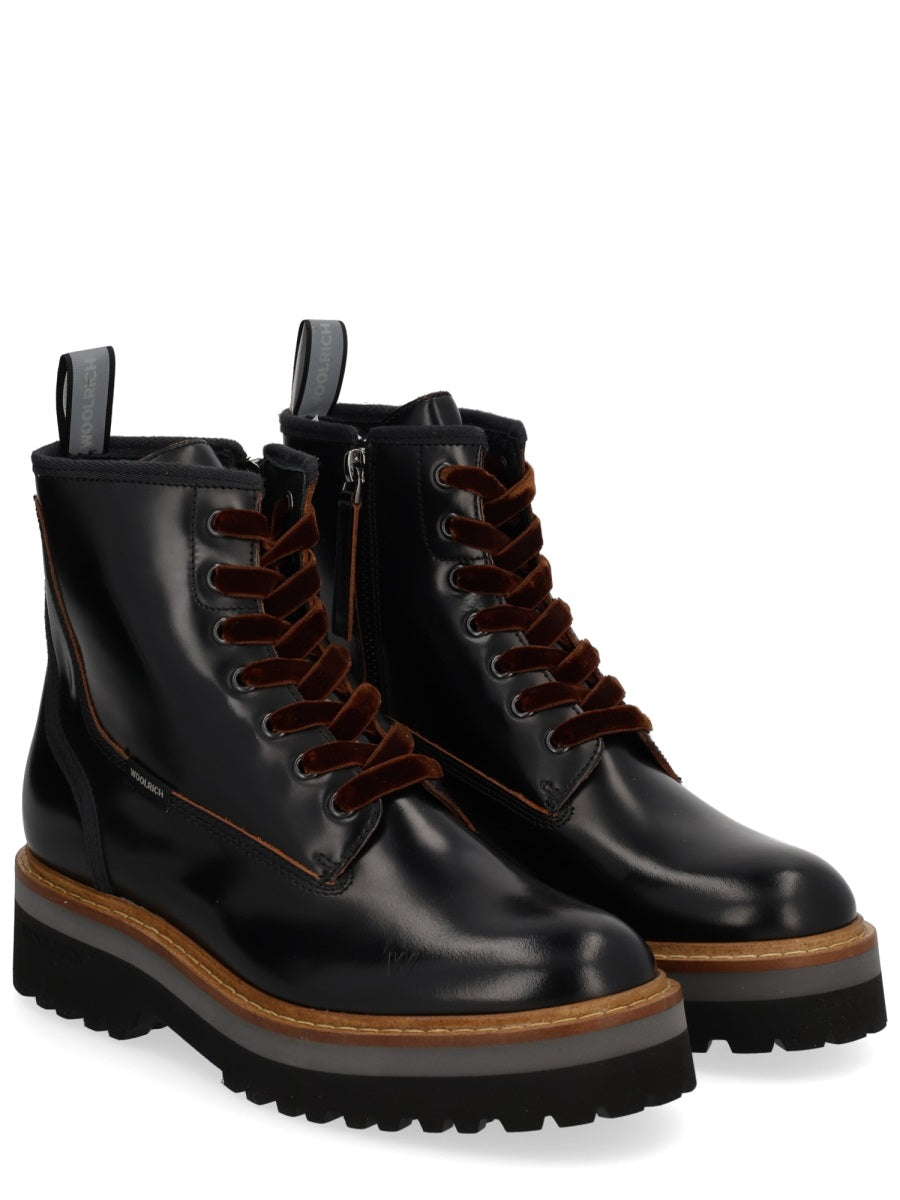WOOLRICH Leather Boots for Women - Made in Italy