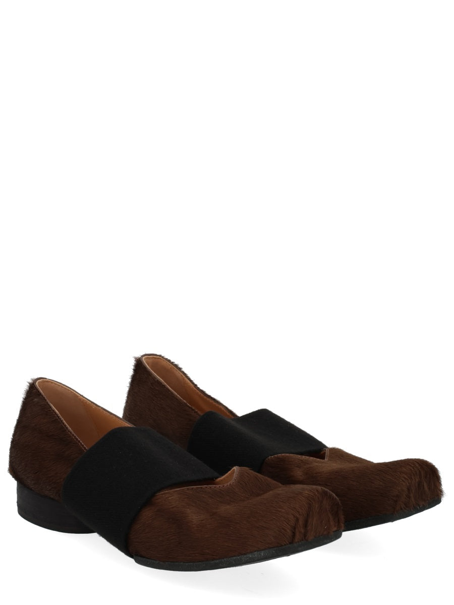 UMA WANG Square Toe Ballerina Shoes for Women