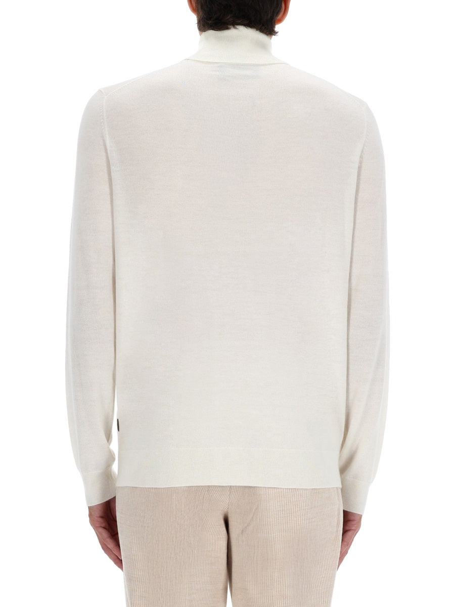BOSS CAMEL Men's Cozy Crew Neck Sweater - FW25
