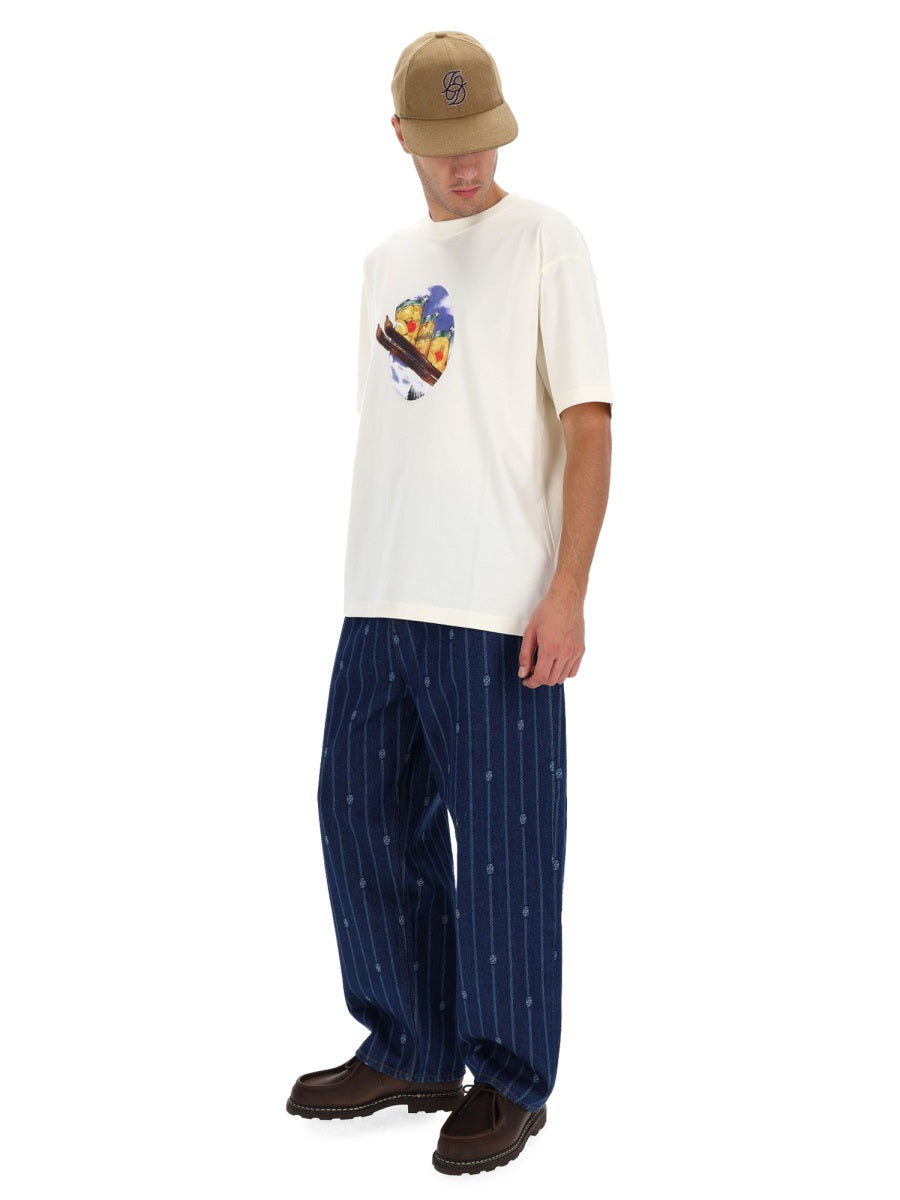 DRÔLE DE MONSIEUR Stylish Cotton T-Shirt for Men - FW25 Collection