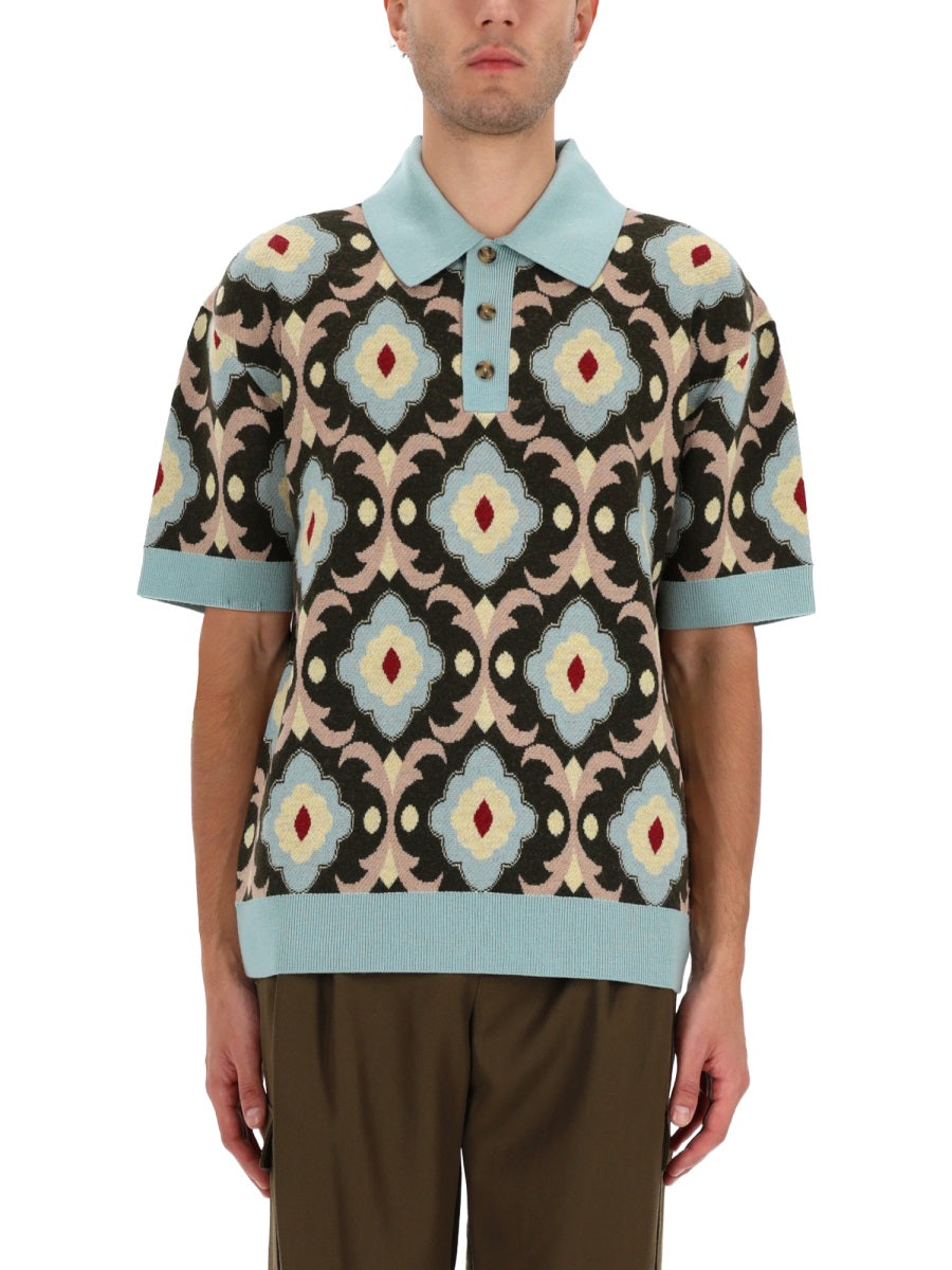 DRÔLE DE MONSIEUR Merino Polo Shirt - Fall Collection