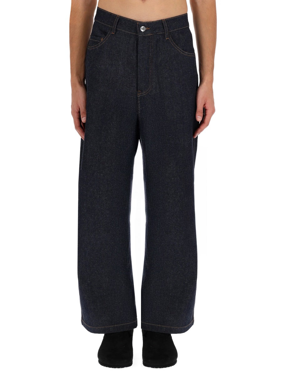 YMC Recycled Cotton Denim Jeans for Men