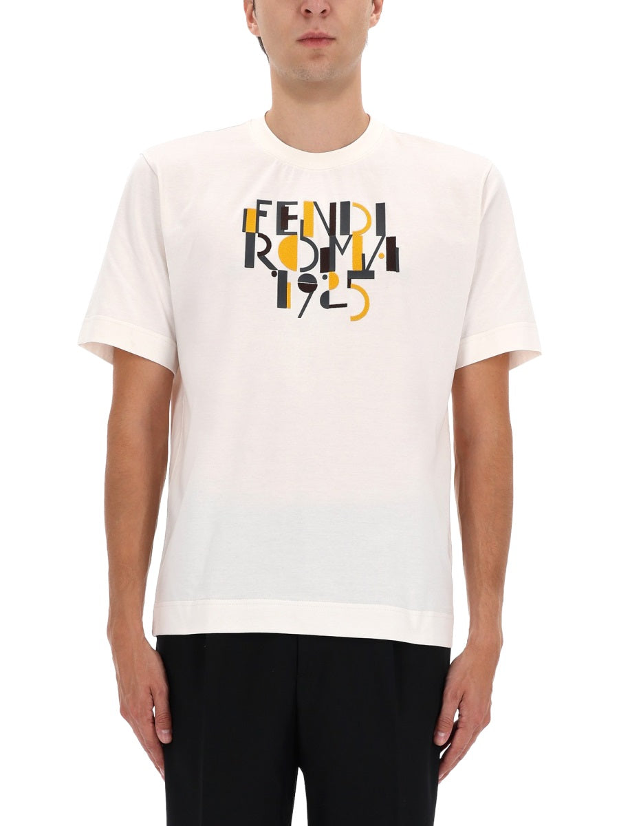 FENDI Luxury Cotton T-Shirt for Men - FW25 Collection