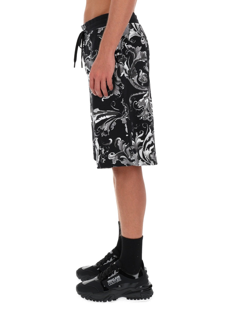 VERSACE JEANS COUTURE Classic Mini Shorts for Men - FW25 Collection