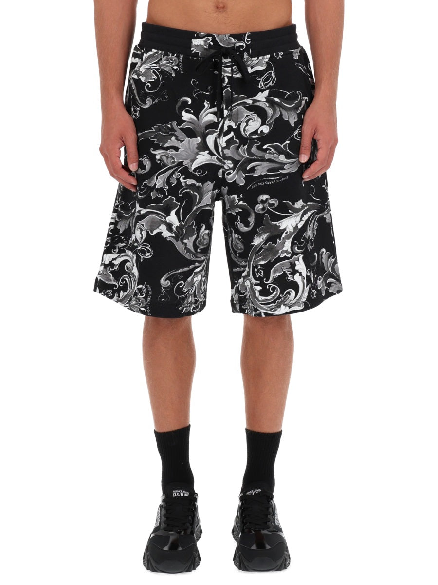 VERSACE JEANS COUTURE Classic Mini Shorts for Men - FW25 Collection