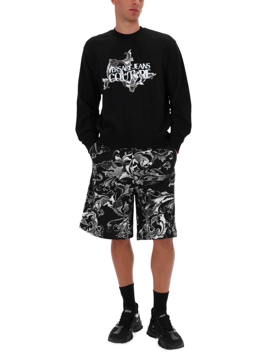 VERSACE JEANS COUTURE Classic Mini Shorts for Men - FW25 Collection