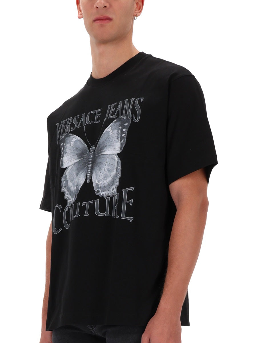 VERSACE JEANS COUTURE Men's Contemporary Graphic Tee