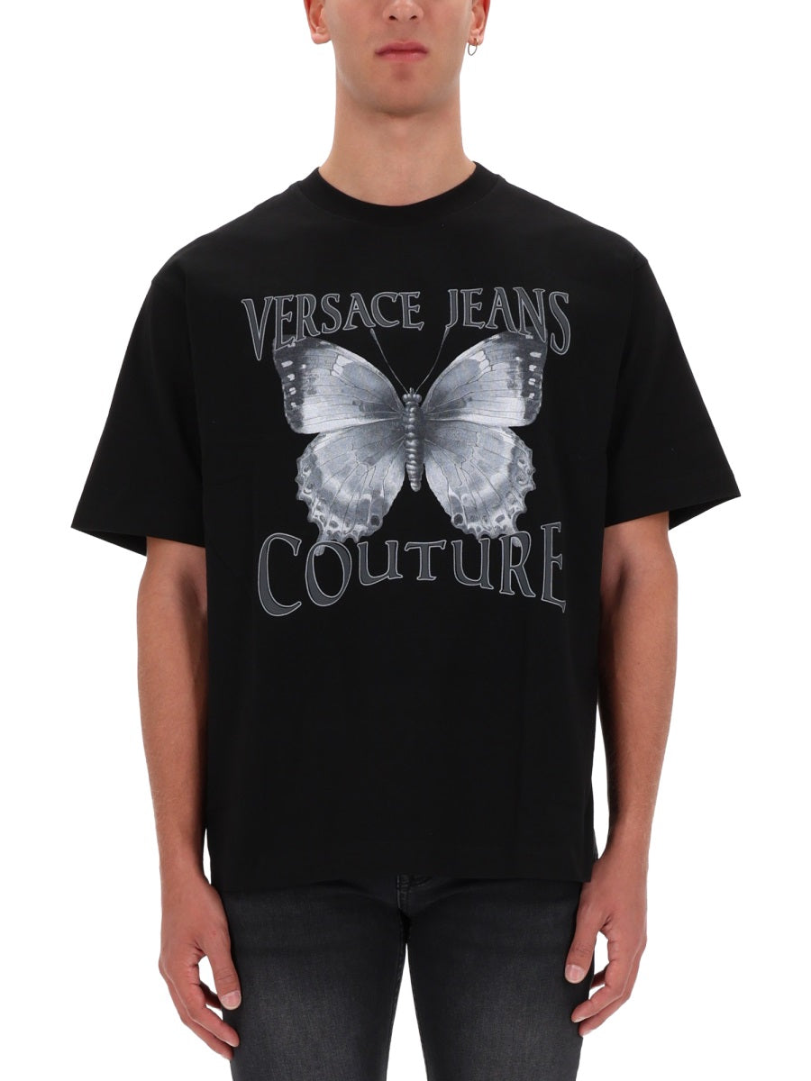 VERSACE JEANS COUTURE Men's Contemporary Graphic Tee