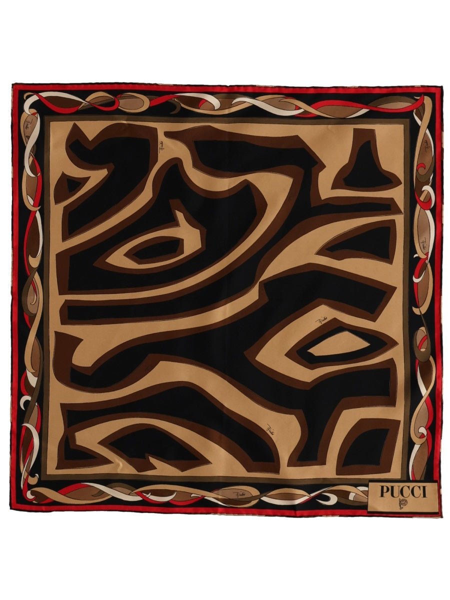 PUCCI Silk Foulard Scarf - FW25 Collection