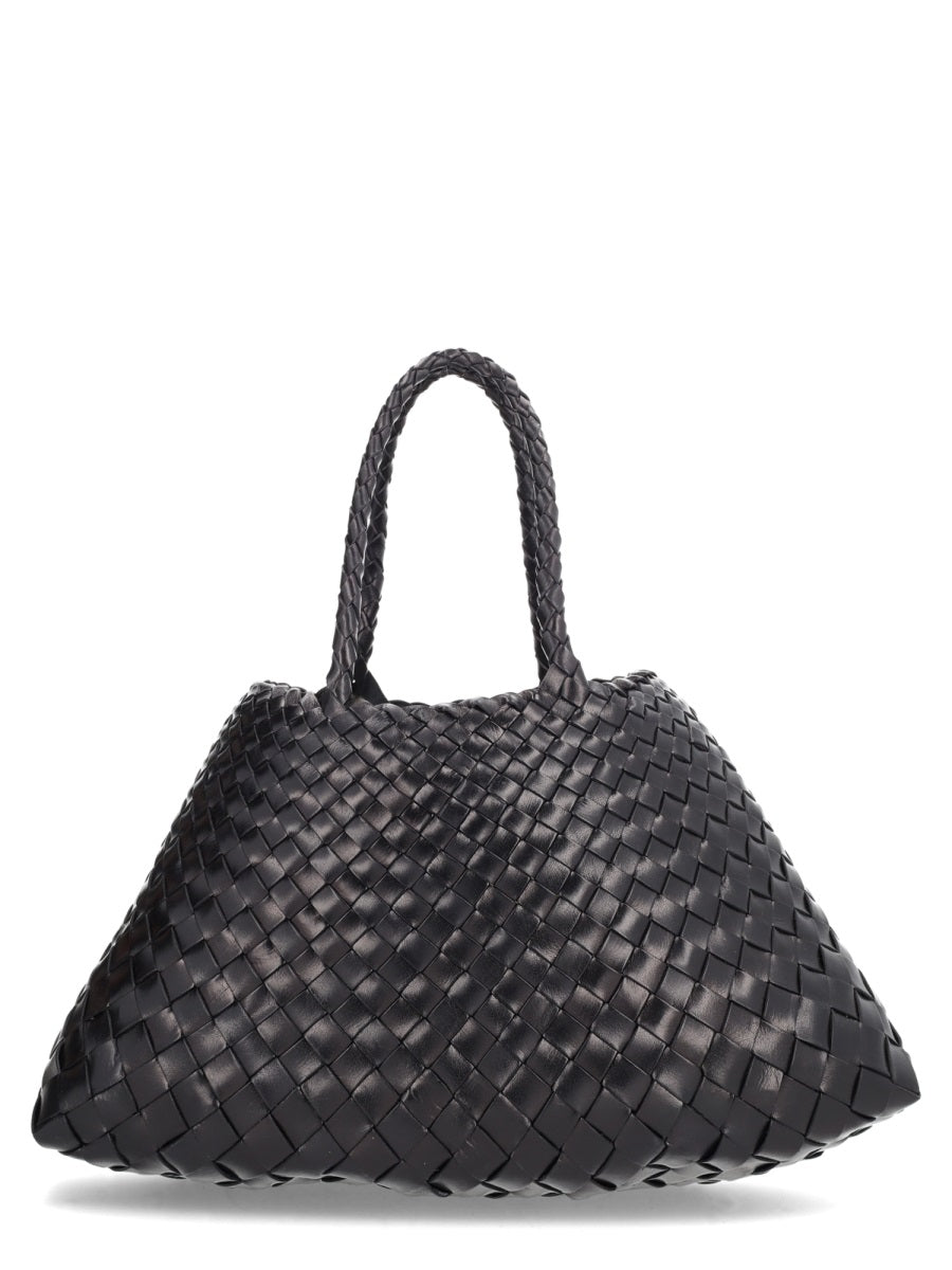 DRAGON Mini Woven Leather Handbag