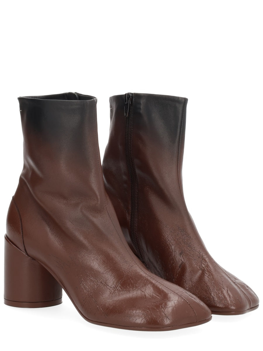 MM6 MAISON MARGIELA Sheepskin Leather Ankle Boots