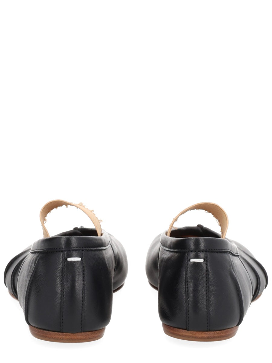 MAISON MARGIELA Elegant Leather Mini Flats for Women