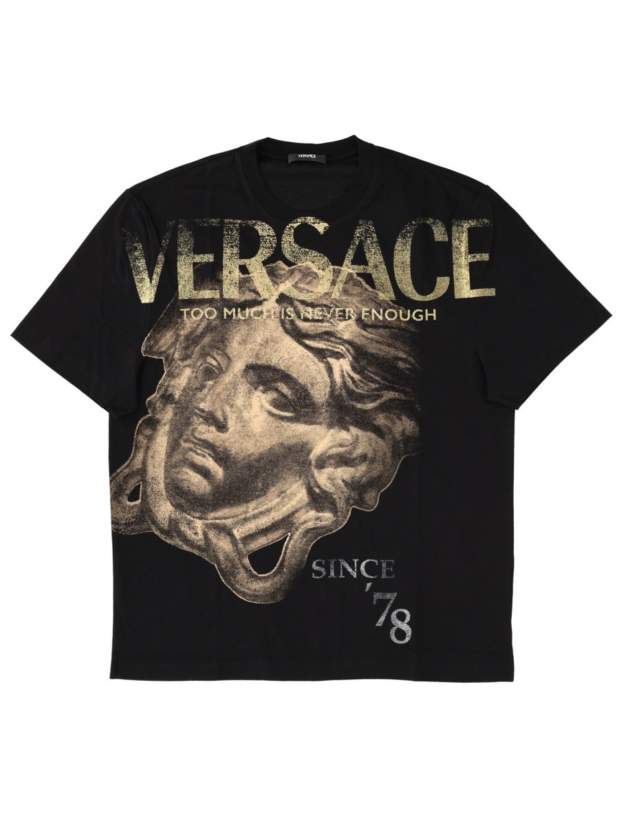 VERSACE Cotton T-Shirt for Men - FW25 Collection