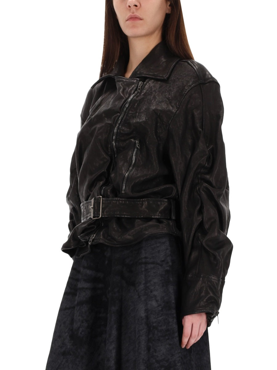 DIESEL Lambskin Leather Jacket for Women