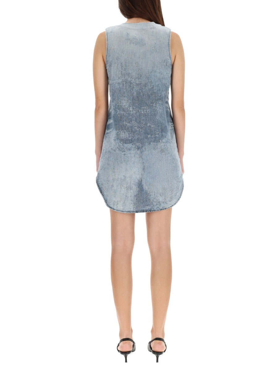 DIESEL Cotton Mini Denim Dress for Women - FW25