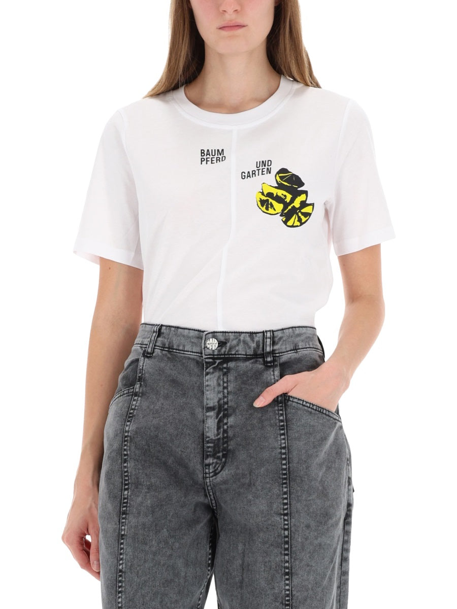 BAUM UND PFERDGARTEN Organic Cotton T-Shirt for Women - FW25 Collection