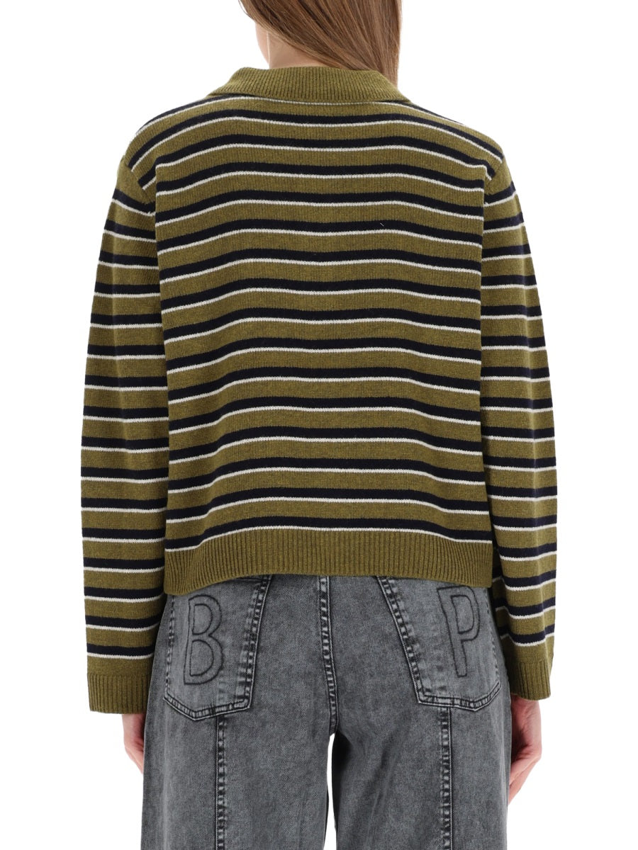 BAUM UND PFERDGARTEN Elegant Merino Wool Polo Shirt