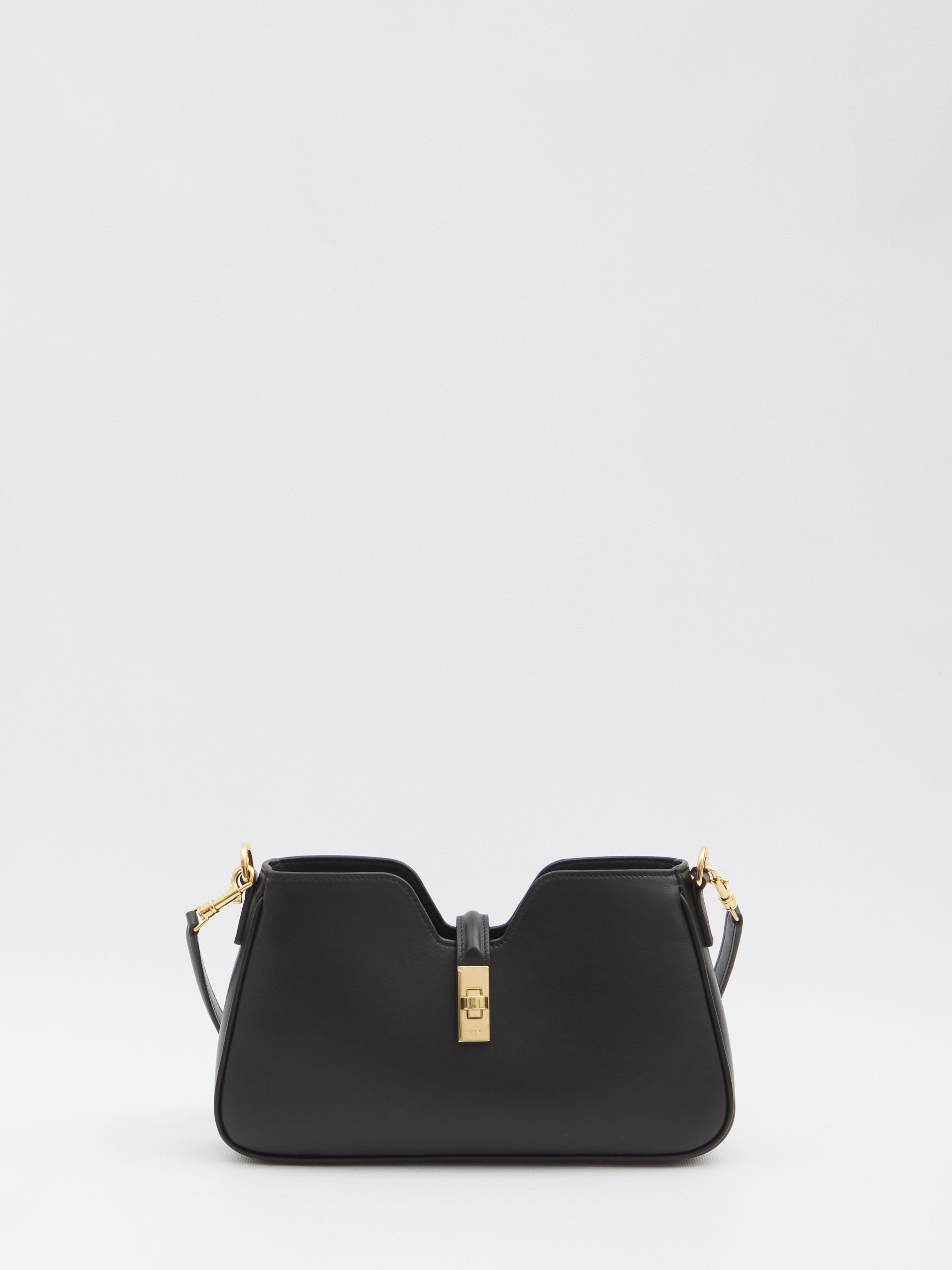CELINE Mini Handbag with Turn-Lock Closure and Removable Straps