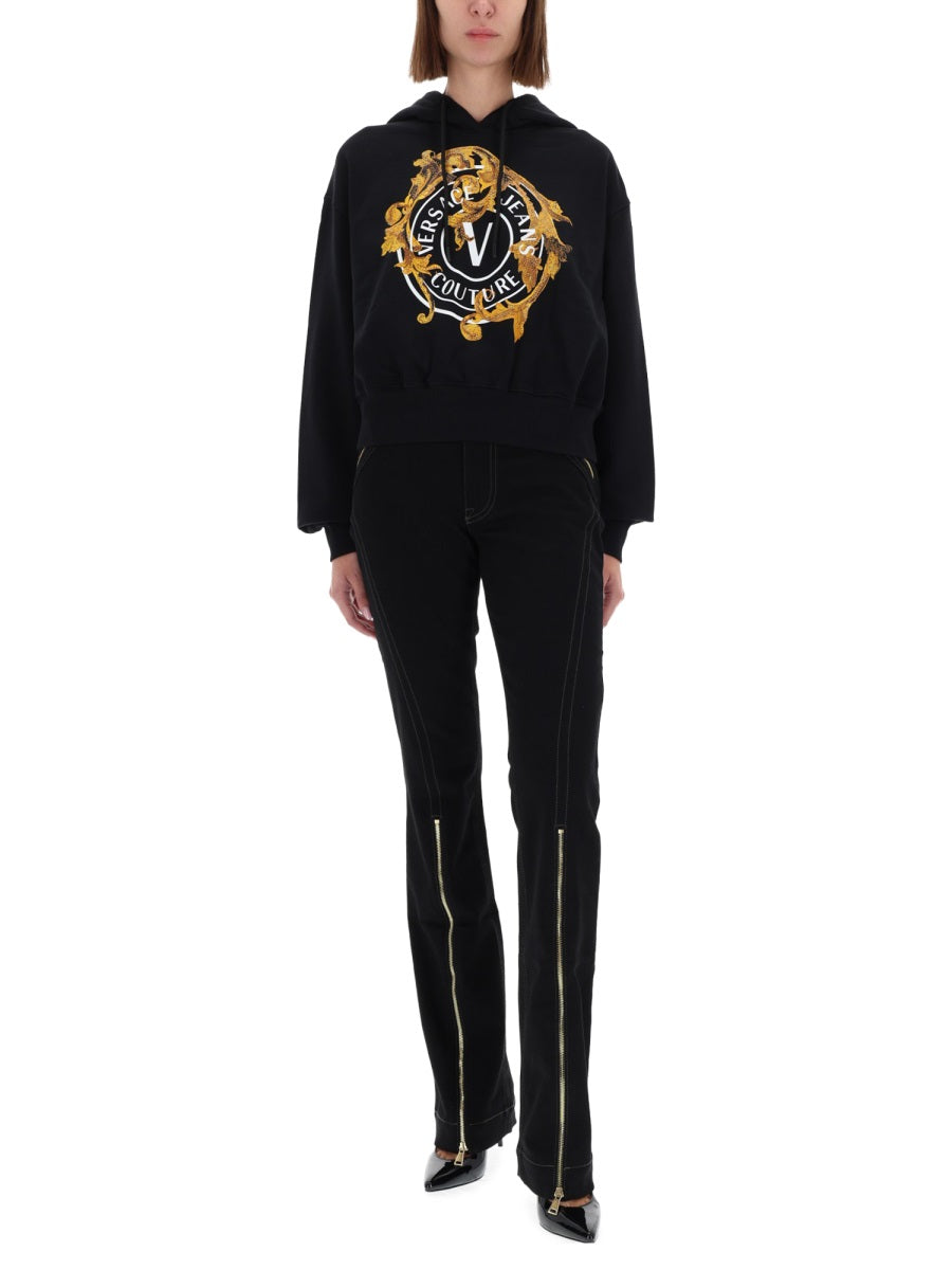 VERSACE JEANS COUTURE Chic Women's Sweatshirt for FW25 Season