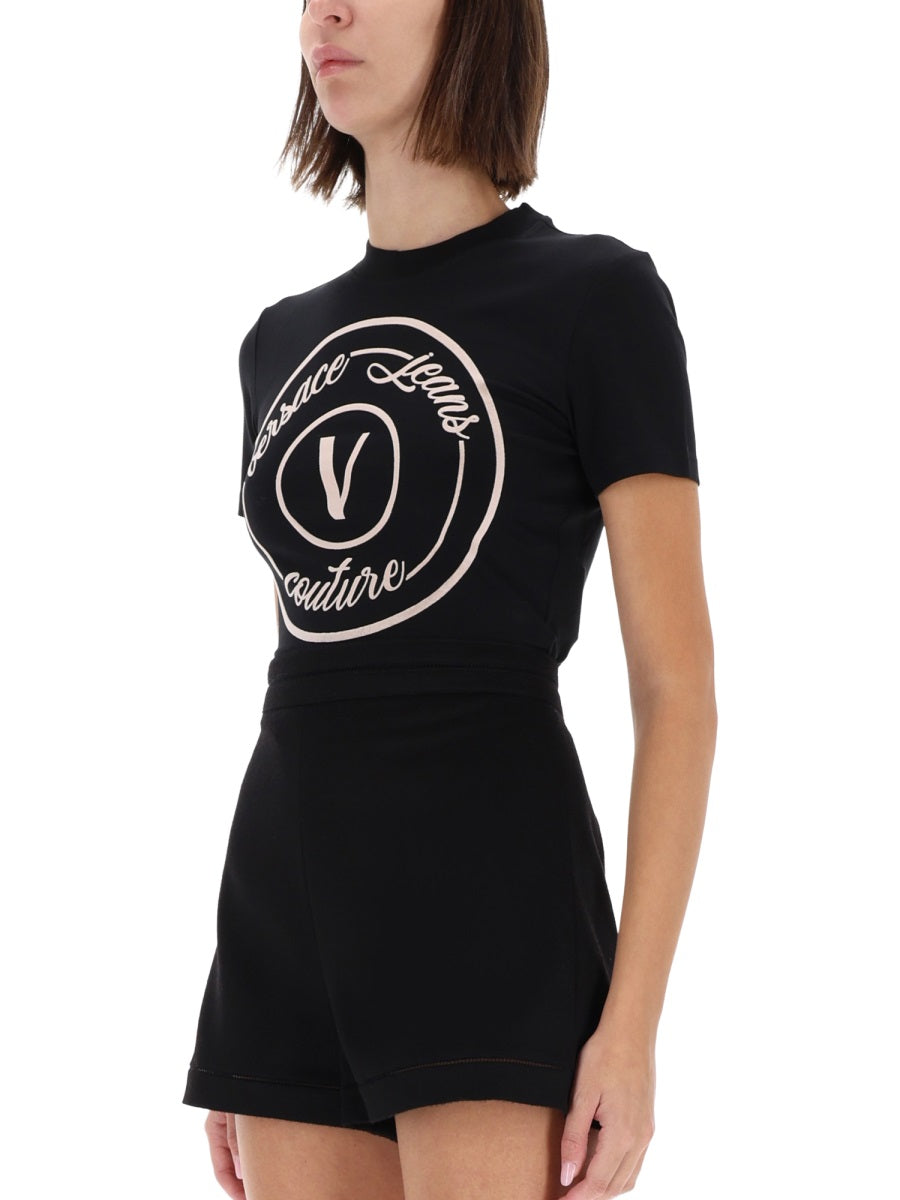 VERSACE JEANS COUTURE Chic Women's T-Shirt for FW25 Season