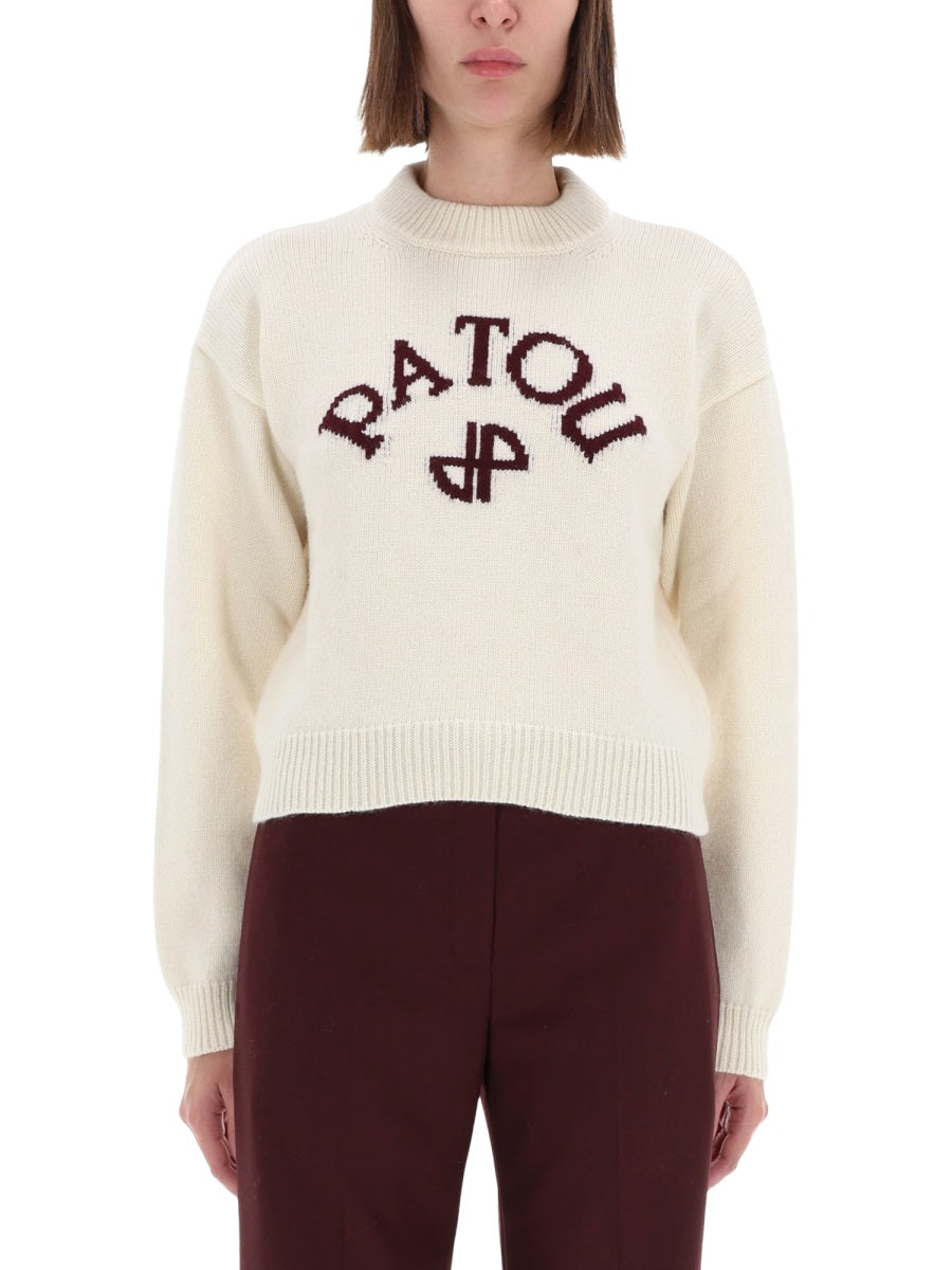 PATOU Elegant Wool Cashmere Sweatshirt