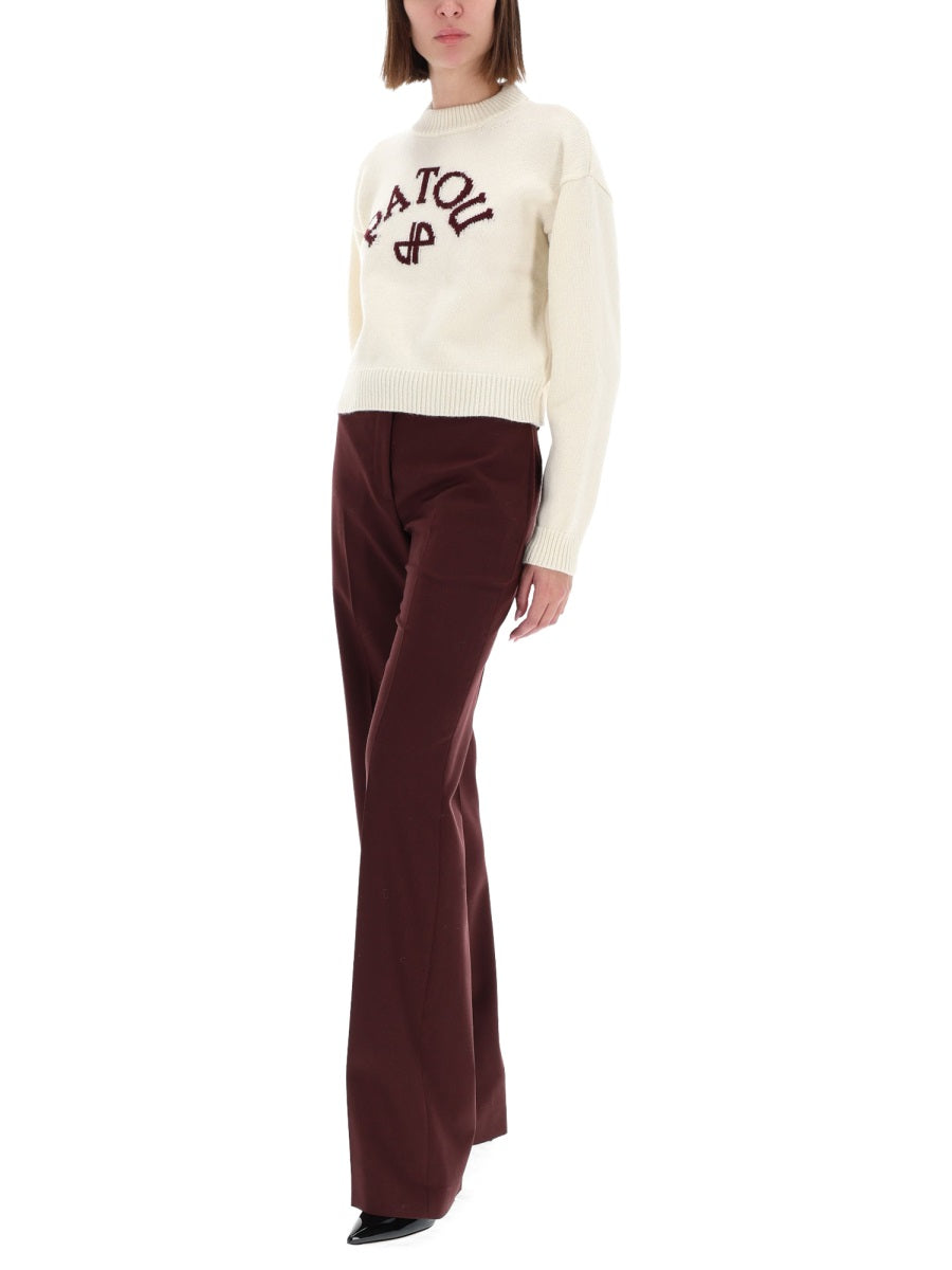 PATOU Elegant Wool Cashmere Sweatshirt
