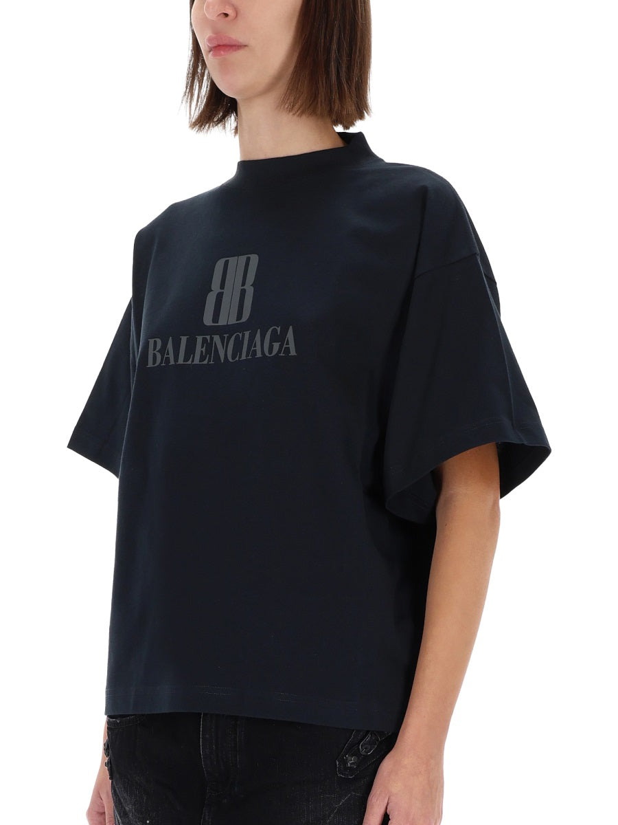 BALENCIAGA Classic Logo T-Shirt for Women - Size 1