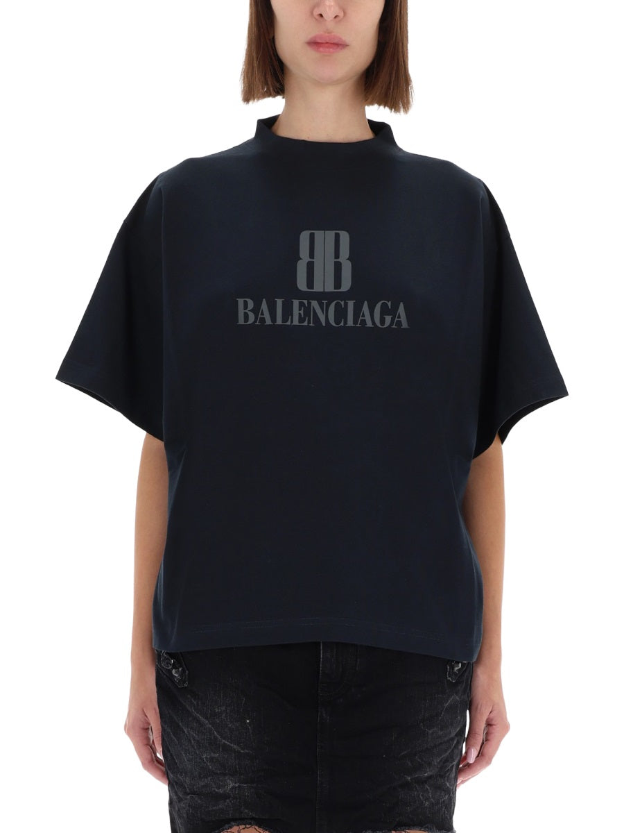 BALENCIAGA Classic Logo T-Shirt for Women - Size 1