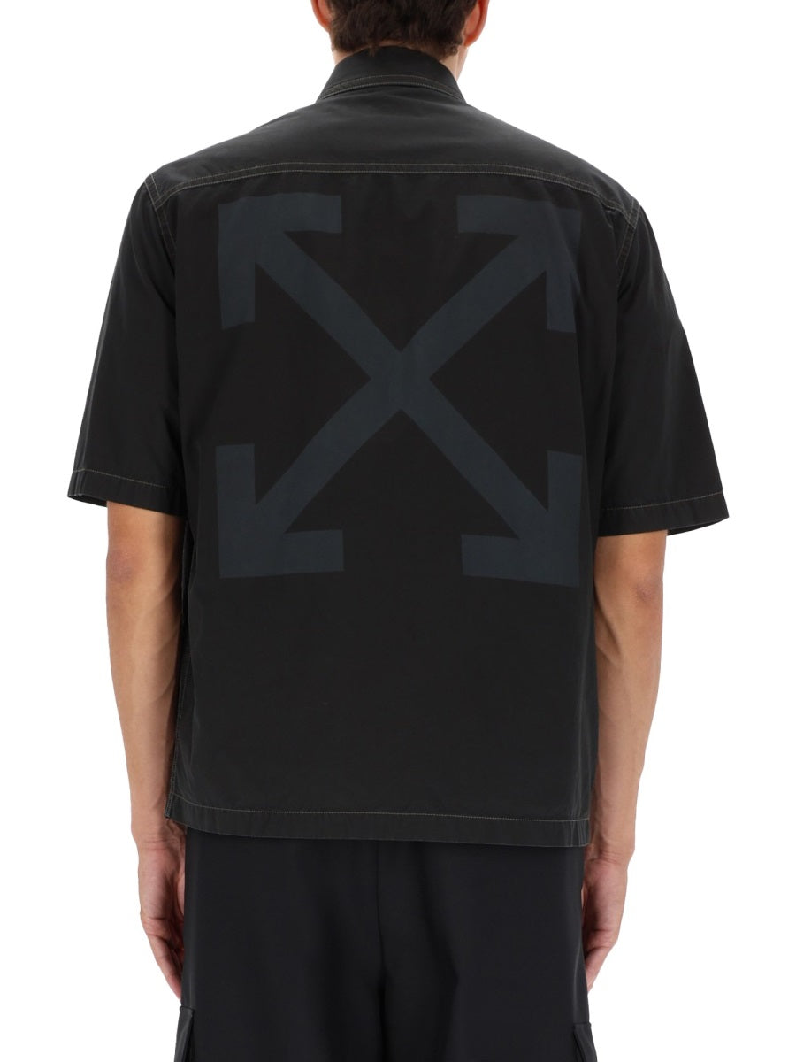OFF-WHITE Zippered Arrow Shirt - Size 48 IT