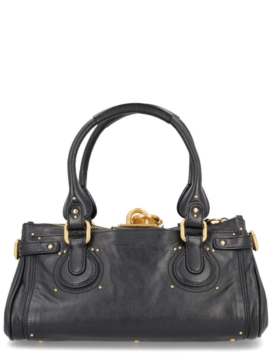 CHLOÉ Buffalo Leather Paddington Handbag - Mini