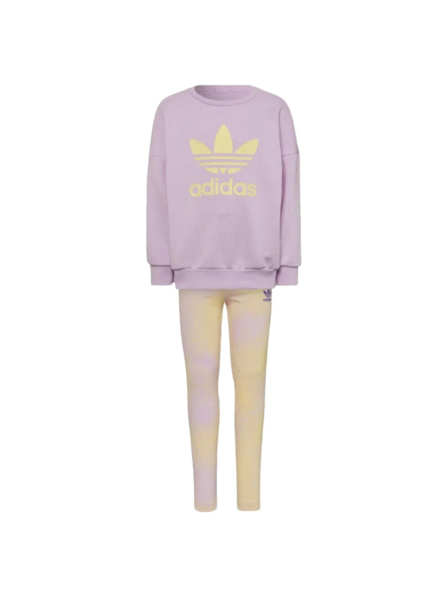 ADIDAS ORIGINALS Girls' Mini Crewneck Sweatshirt & Leggings Set