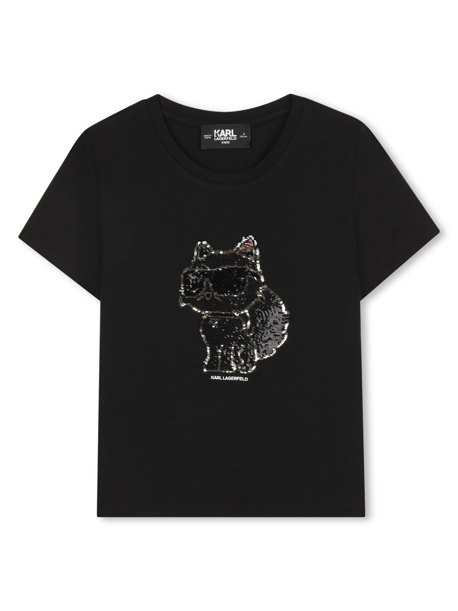 KARL LAGERFELD Logo T-Shirt for Girls