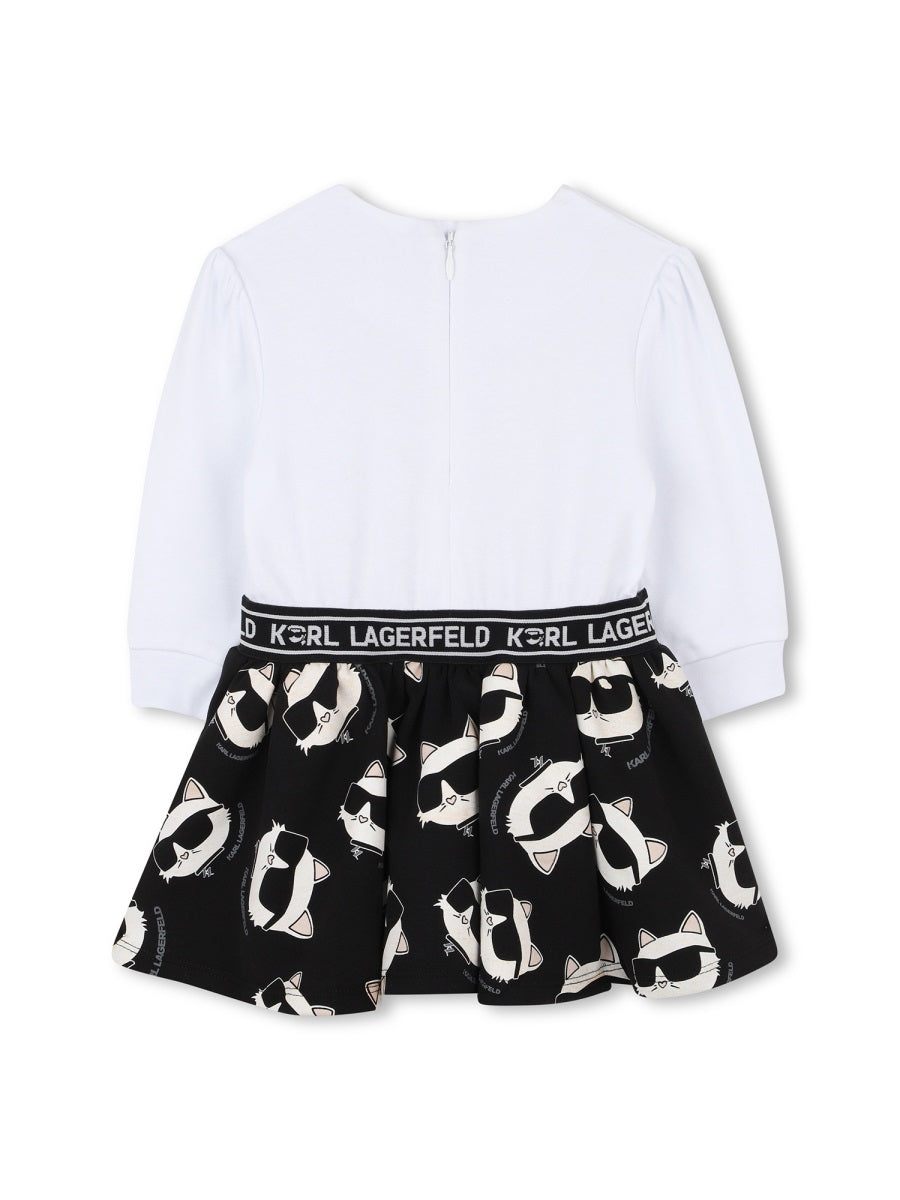 KARL LAGERFELD Logo Mini Dress for Baby Girls