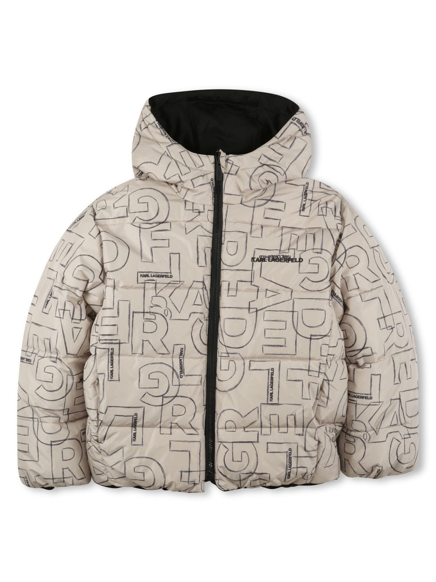 KARL LAGERFELD Reversible Down Jacket for Boys - Fall/Winter Collection