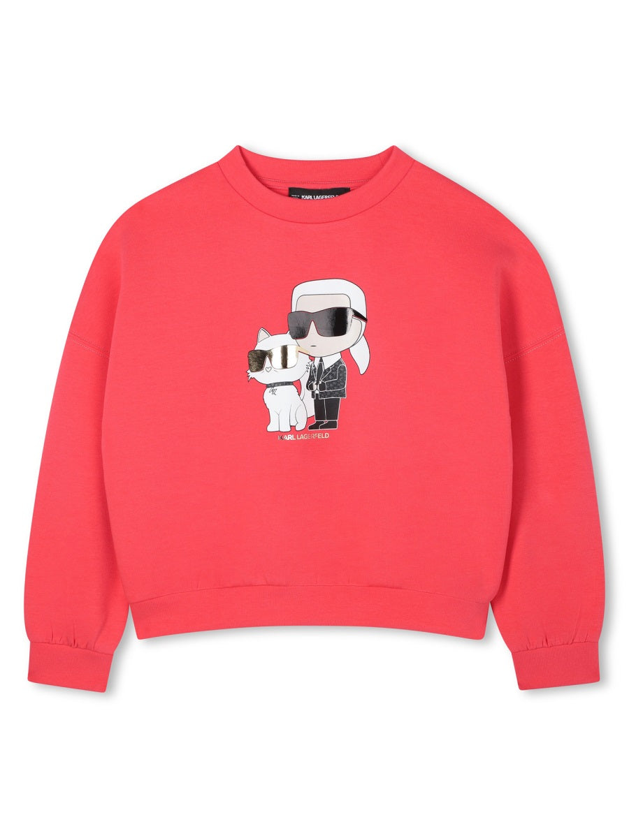 KARL LAGERFELD Logo Sweatshirt for Girls