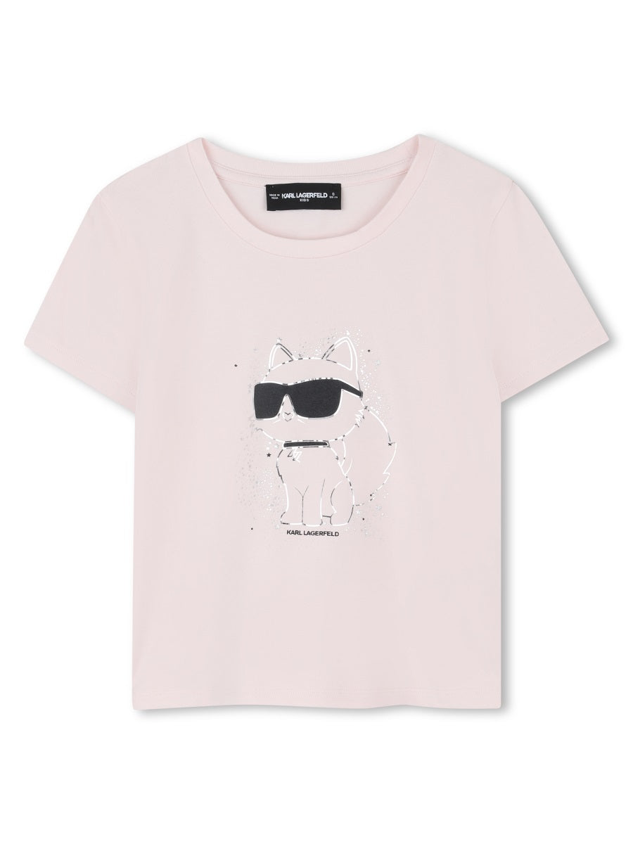 KARL LAGERFELD Logo T-Shirt for Girls - FW25
