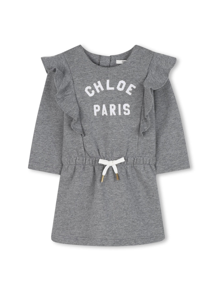 CHLOÉ Logo Mini Dress for Baby Girls