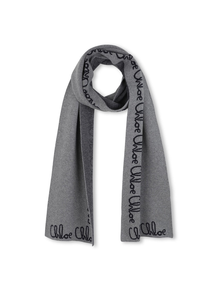 CHLOÉ Logo Scarf for Girls - FW25