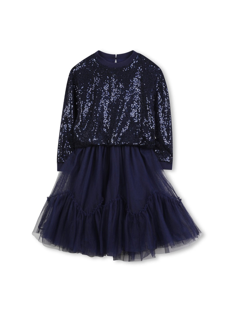 BILLIEBLUSH Girls' Sequined Mini Dress