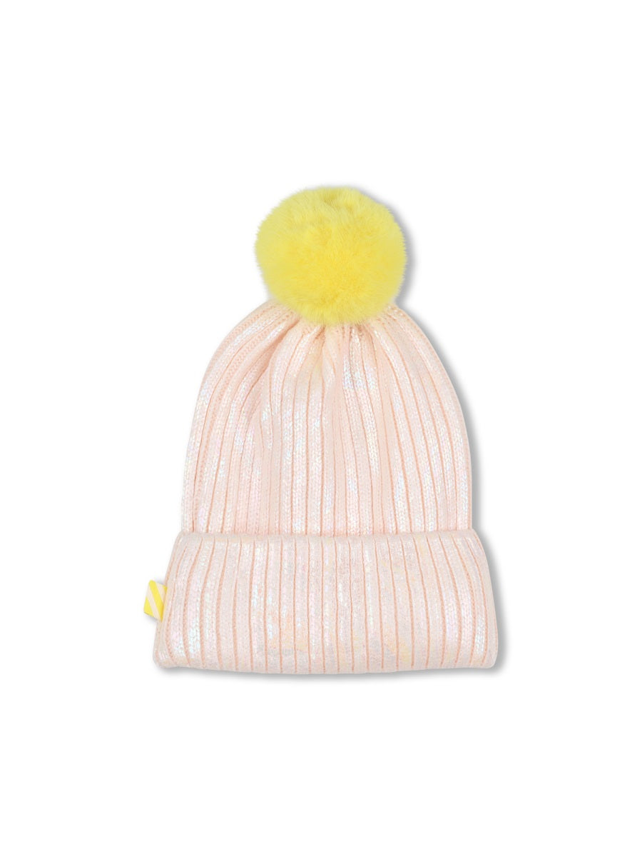 BILLIEBLUSH Girls' Logo Knit Beanie - FW25 Collection