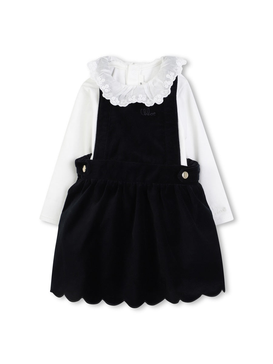 CHLOÉ Chic Mini Dress and T-Shirt Set for Baby Girls